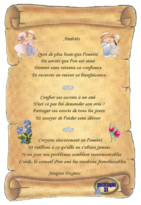 L'AMITIE-POEME